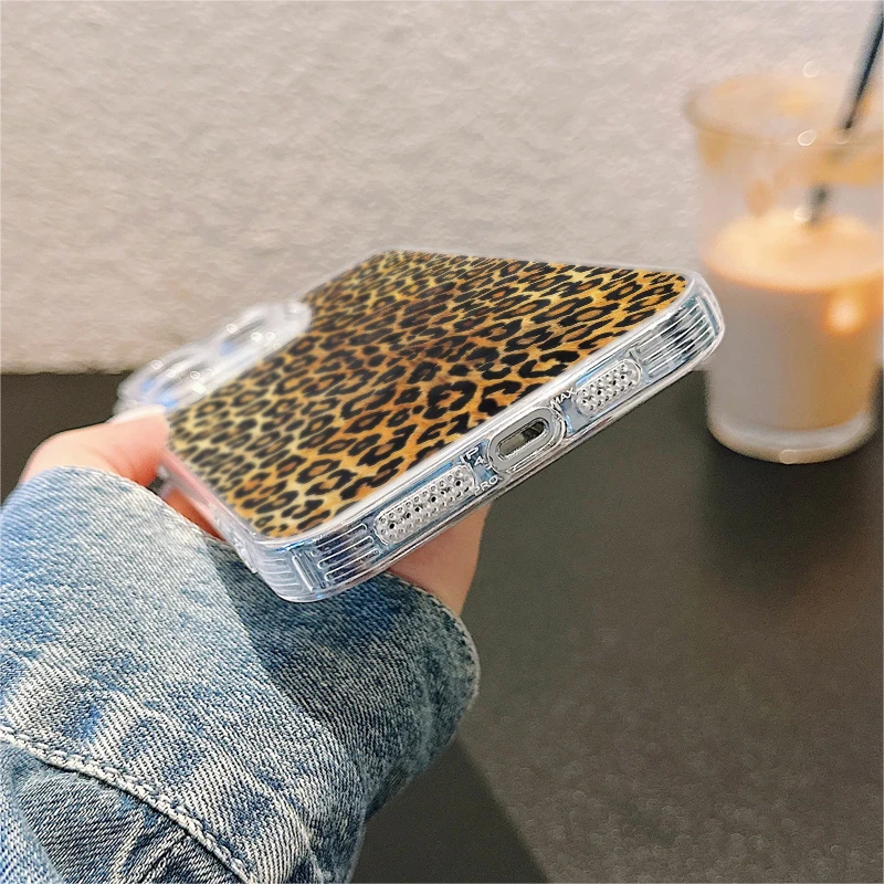 เคสโทรศัพท์ลายเสือดาวนุ่มนิ่มสำหรับ Samsung Galaxy A34 A35 A56 A25 A15 A14 A33 A55 A23 A73 A54 A36 A13 A26 A24