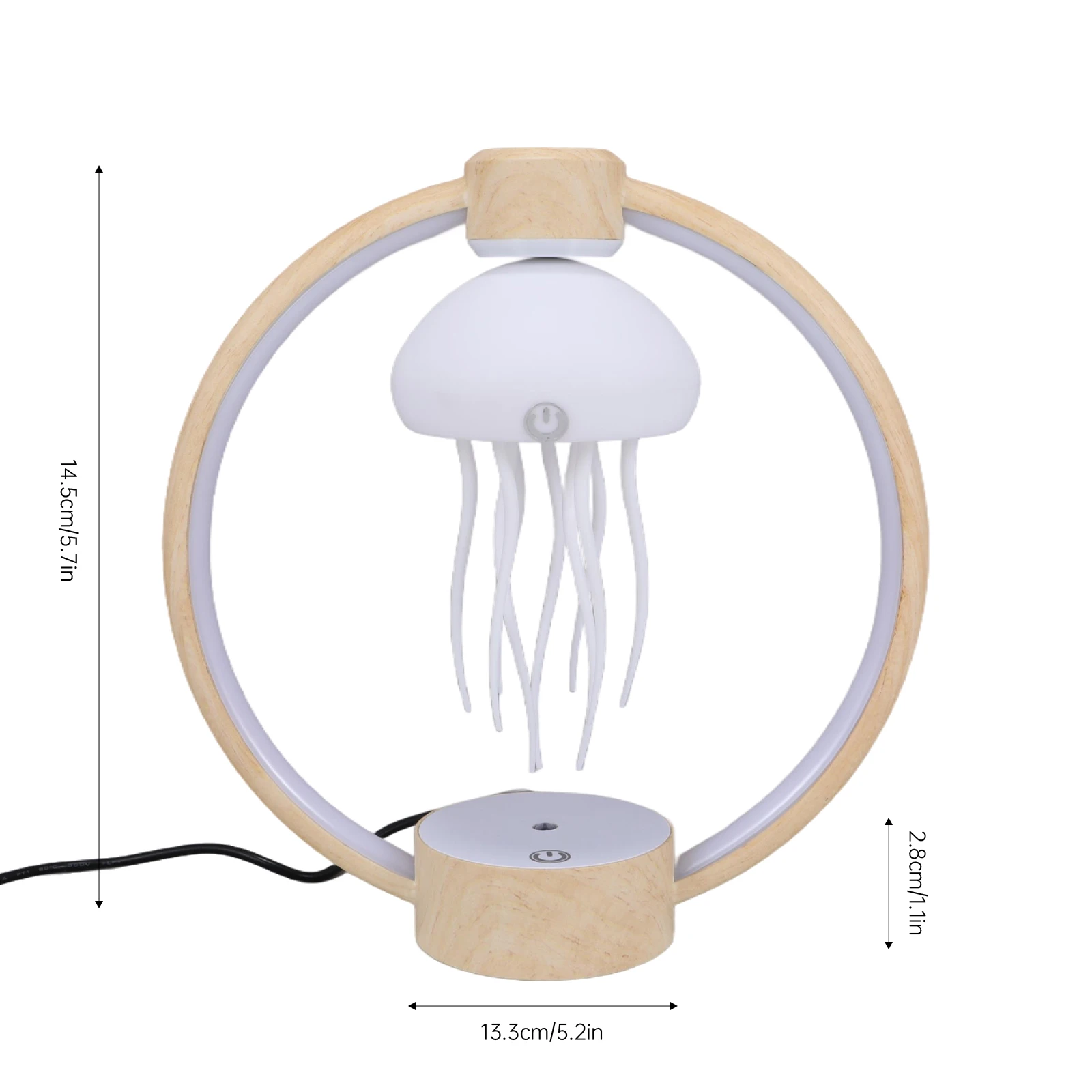 Lámpara de medusas Maglev, luz ambiental, luz nocturna, tentáculos de natación, gradiente colorido, dormitorio, sala de estar, estudio, luz de ambiente