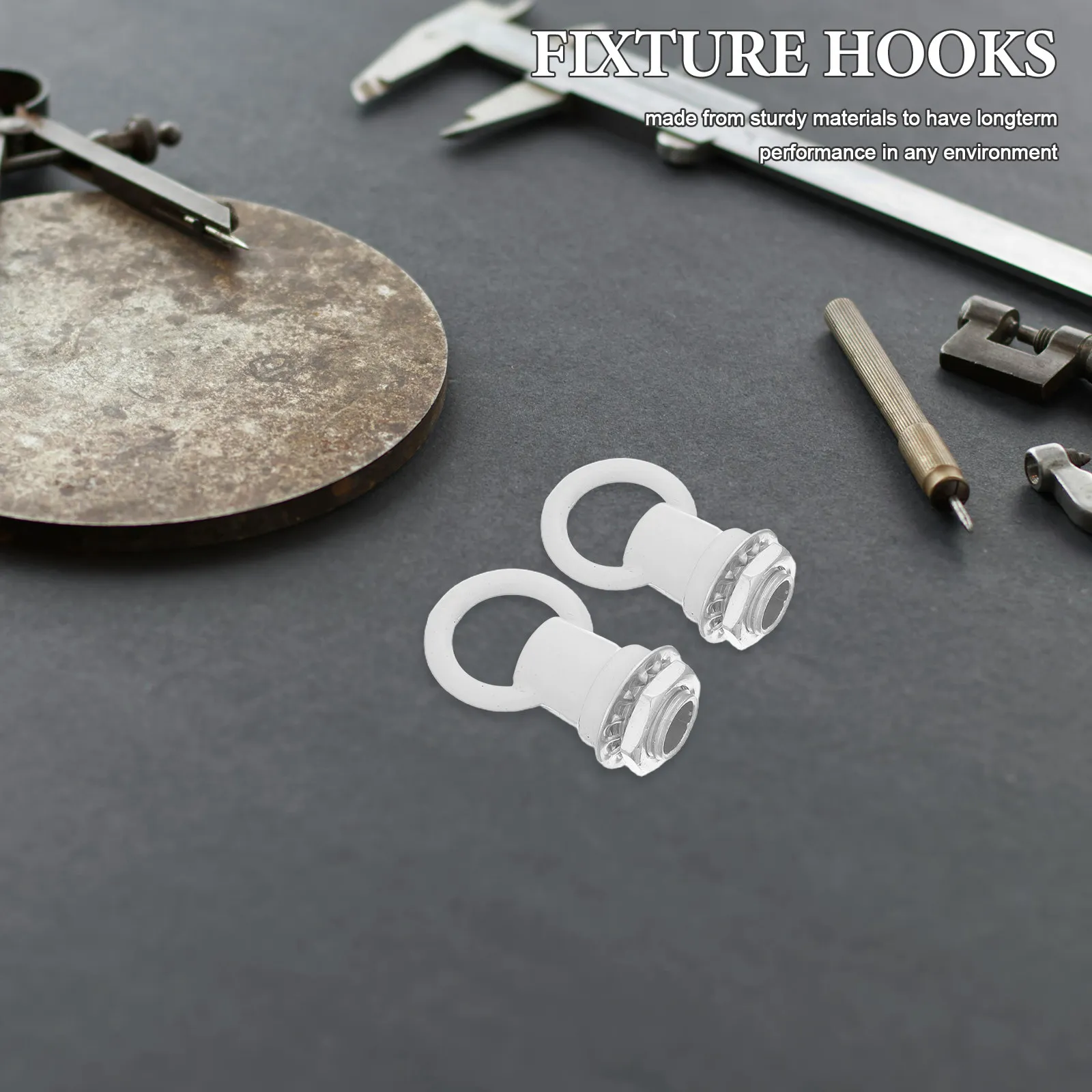10Pcs M10 Thread Ceiling Lamp Hook Rings Heavy-Duty Chandelier Chain Hooks Pendant Light Fixture Hanging Support