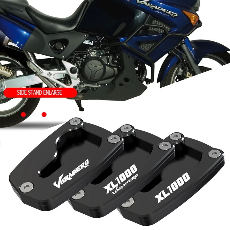 ホンダバラデロ XL1000V XL 1000 V 2003-2011 2010 2009 2008 2007 2006 2005 キックスタンドサイドスタンド延長引伸プレートパッド