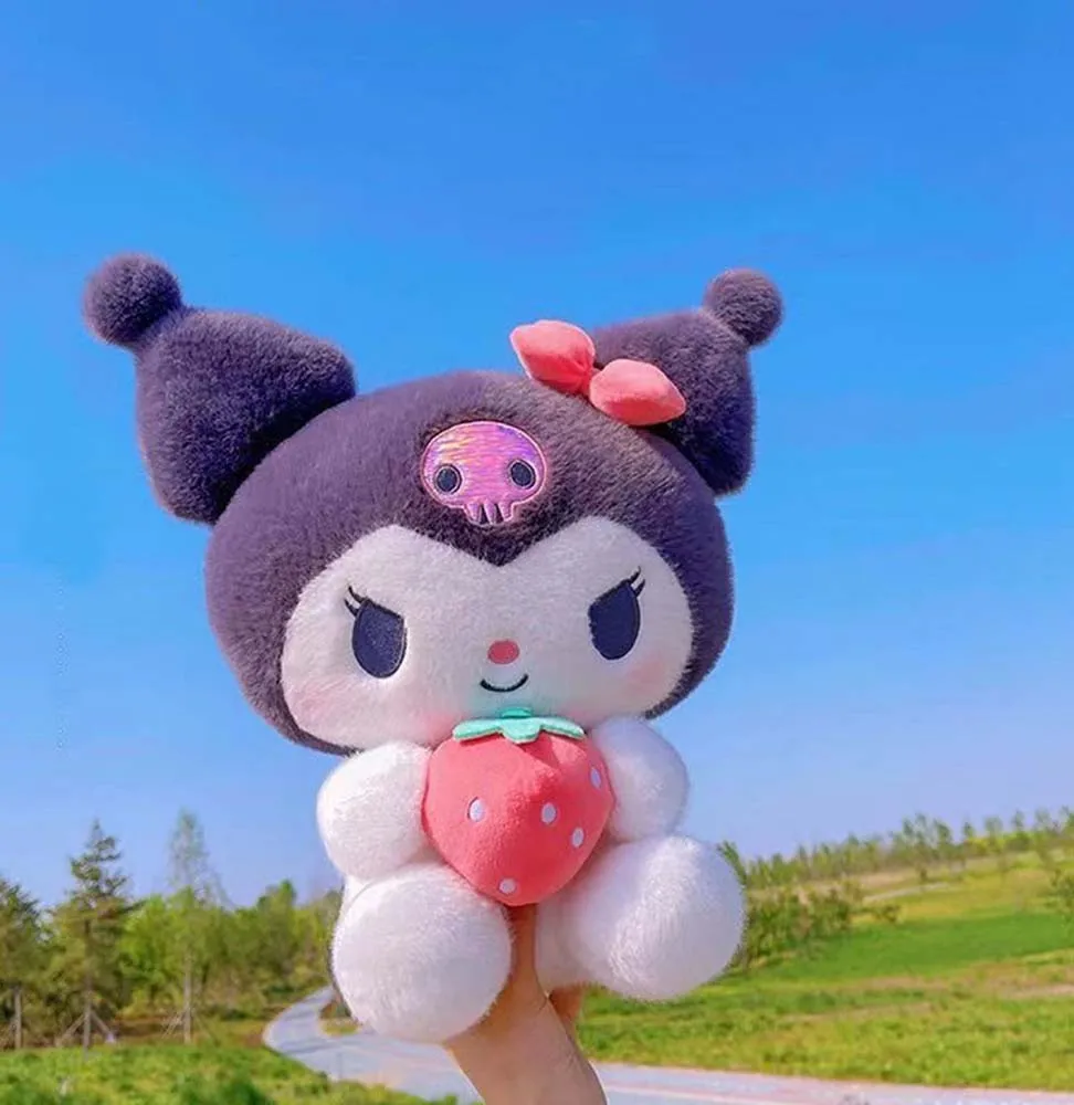 25cm Anime Sanrio peluche bambola giocattoli Kawaii Kuromi Mymelody bella morbida peluche bambola Plushie decorazione della casa giocattolo per bambini