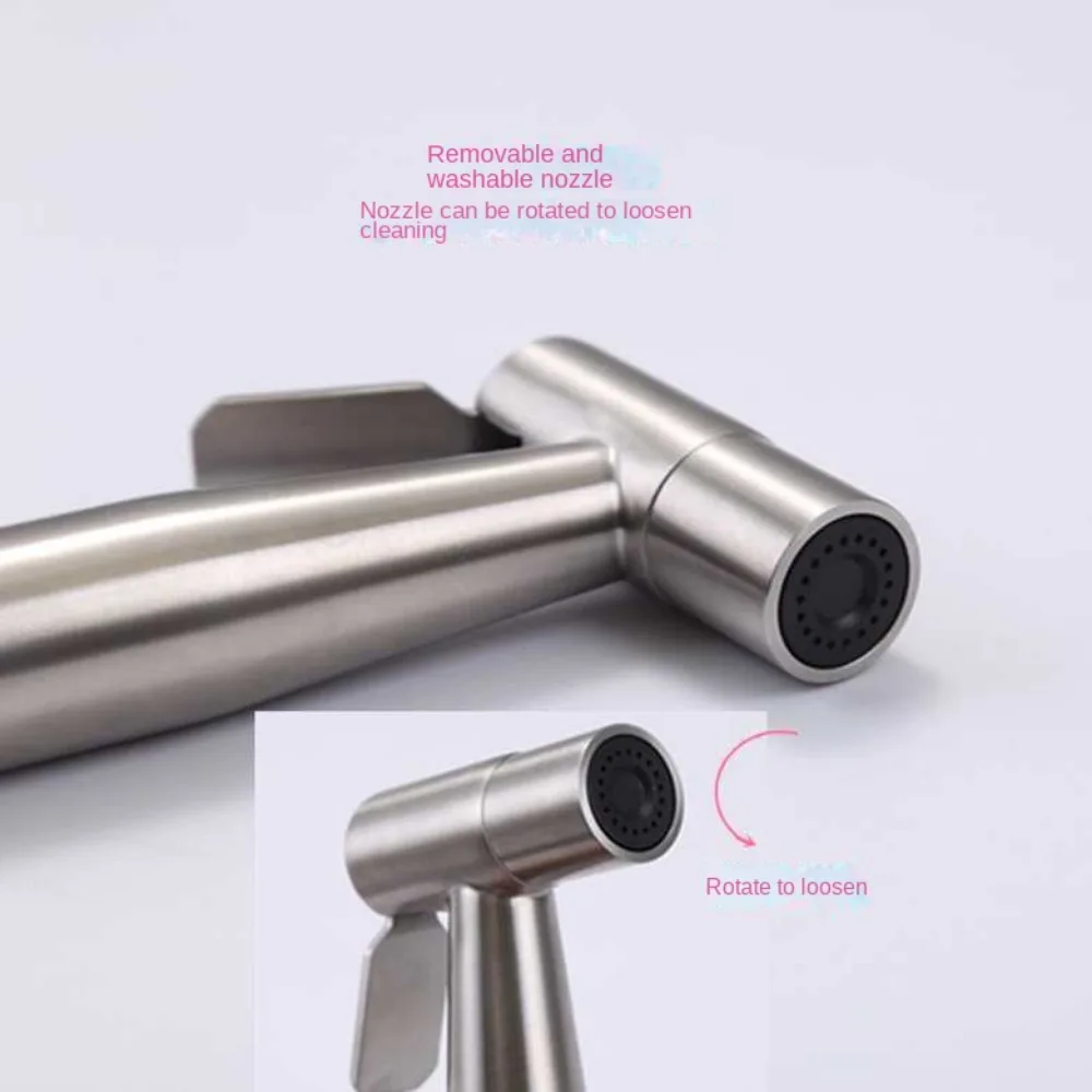 Kit de pulverizador de bidé de acero inoxidable, rociador de bidé de mano para baño, rociador de mano, grifo de bidé de mano autolimpiante