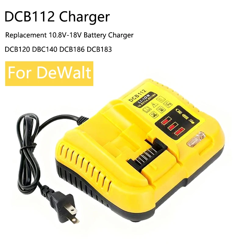 

For DeWalt battery chargers Fast battery charger with LED indicator for Dewalt 10.8V/14.4V/18V Charger Repalcement Accessories