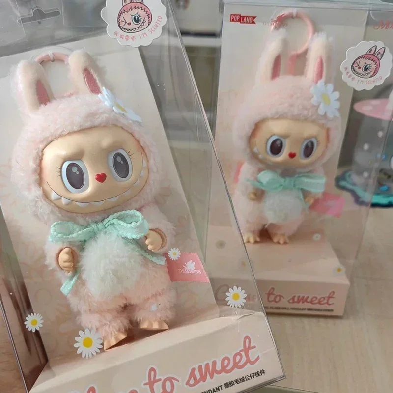 

Mokoko Sweetheart Series Vinyl Pink Labubu Doll Pendant Decoration Beijing City Park Lover Limited Kawaii Figure New Toys Child