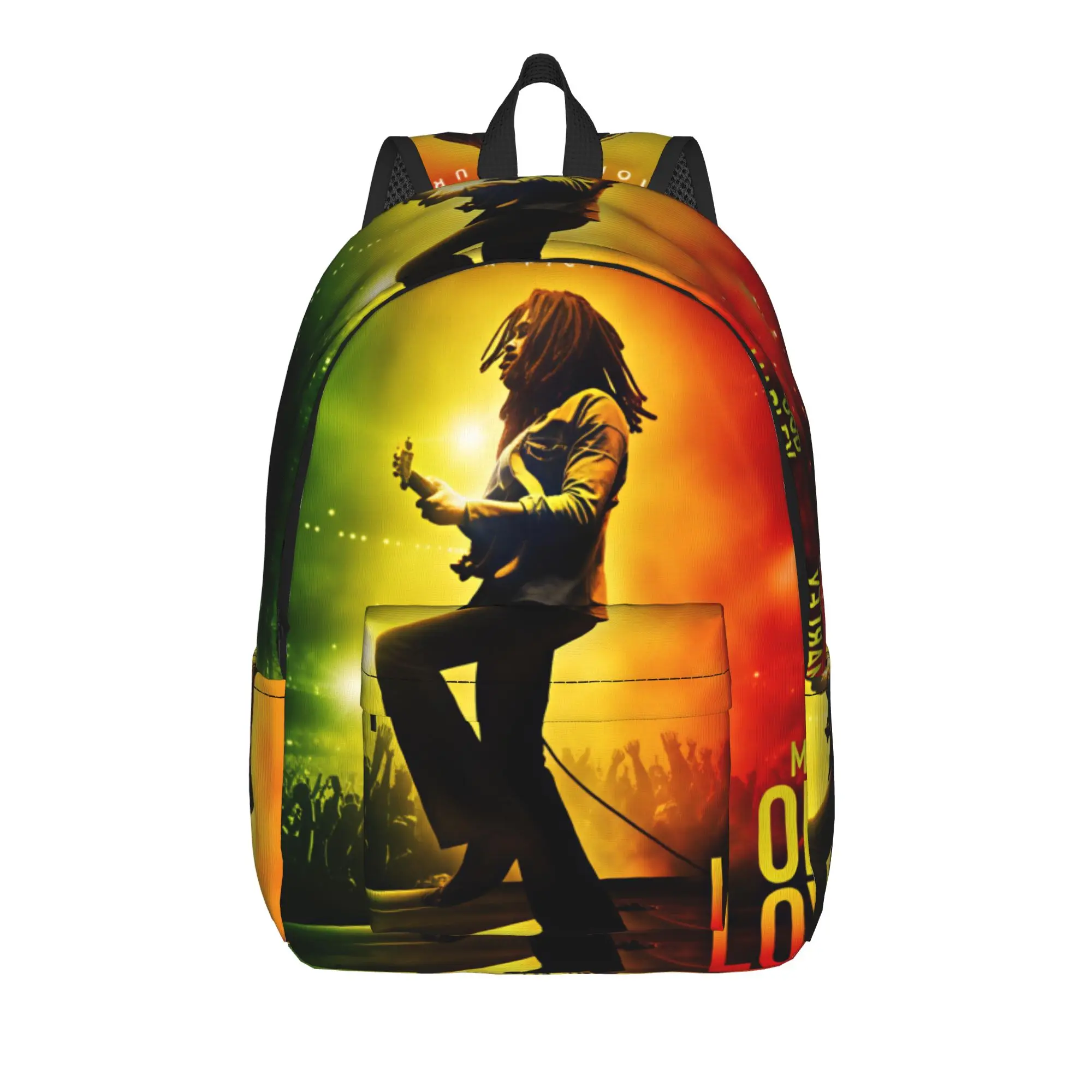 Bobs One Love Marleys Soundtrack Backpack  Trekking Backpacks Boy Girl Elegant School Bags Custom Lightweight Rucksack