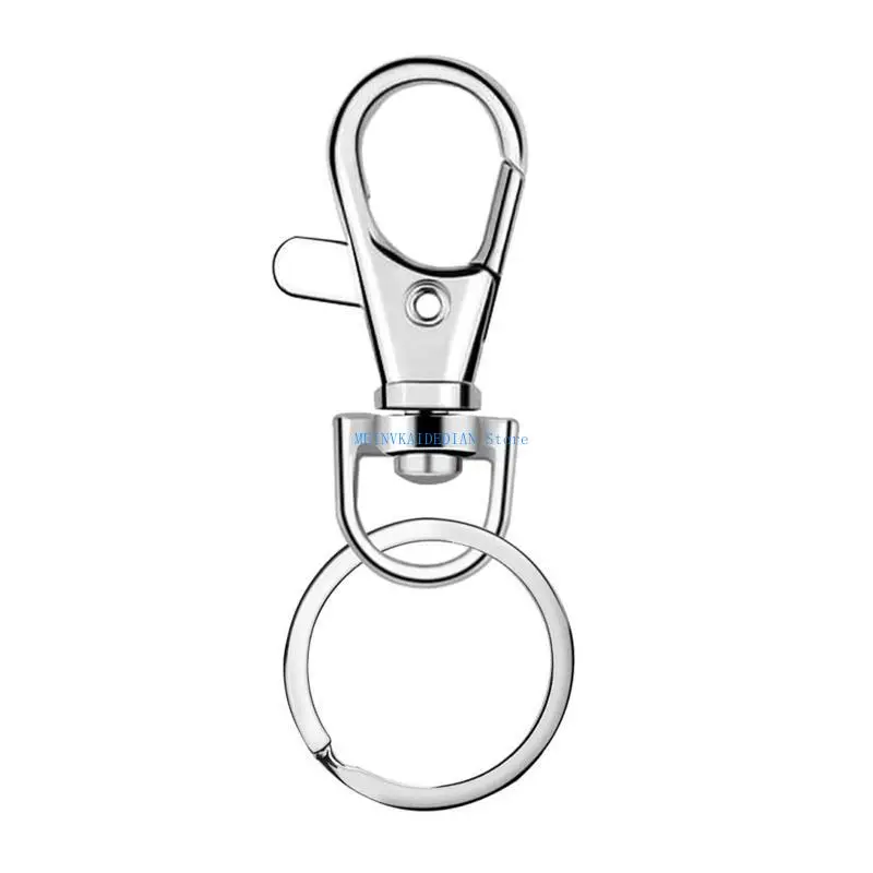 

C1FE 1 Set Alloy Lobster Clasps Hooks with Jump Rings DIY Jewelry Making Keychain Accessory