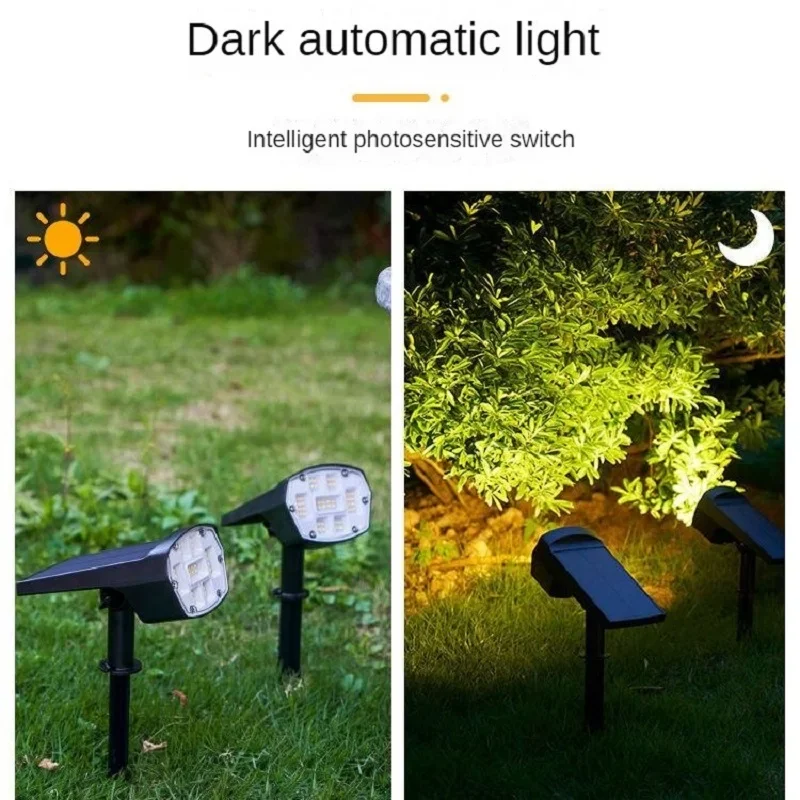 

Solar floodlight Outdoor garden lawn plug-in spotlight Villa garden decoration super bright waterproof landscape light