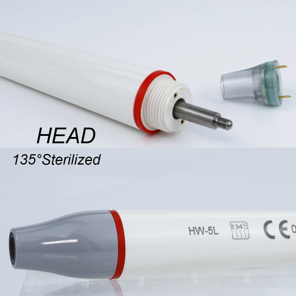 Dental Detachable Ultrasonic Scalers with LED Light Handpiece HW-5L Fit W**dpecker E*S Scaling Tips Dentistry Tool