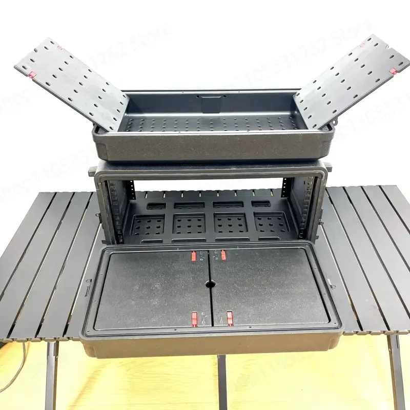 5U PE Wireless Microphone Case, Amplifier Rack, Video Processor Case, Interface Case
