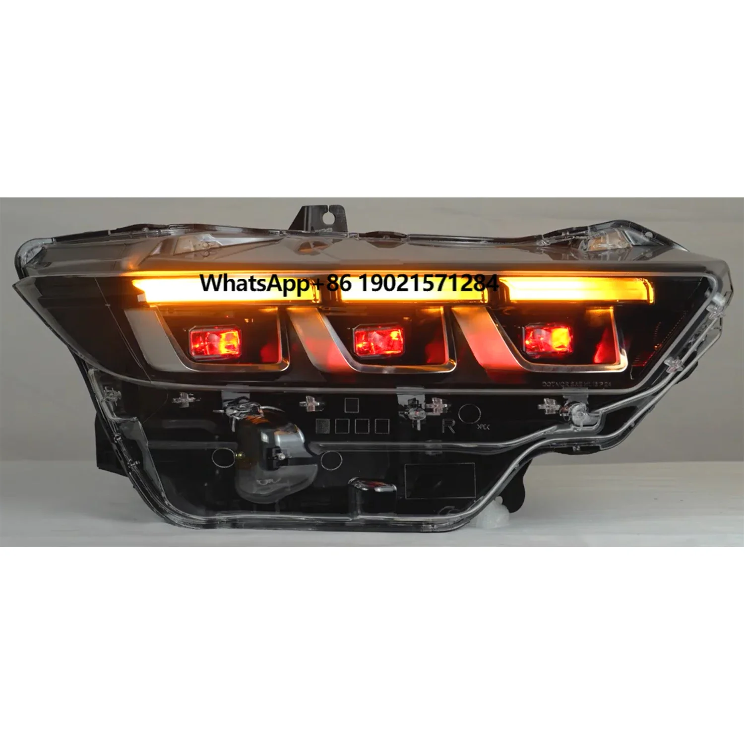 

Archaic RGB Design Headlights for 2024-UP Ford Mustang 2024-UP Colorful LED Lamps with Sequential Turn Signal Black Head Lights
