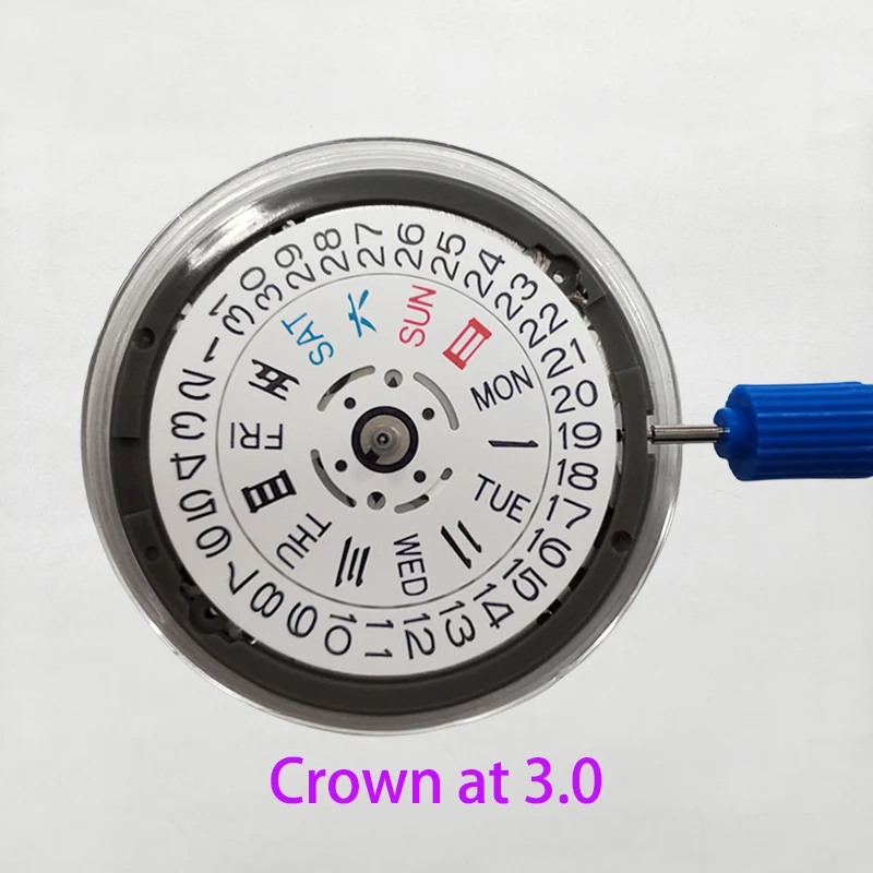 NH36 NH36A Movement Crown At 3.0/3.8/4.1 With Date Day Week Self-winding Automatic Movement For Watch SKX007 Mod Replace Part