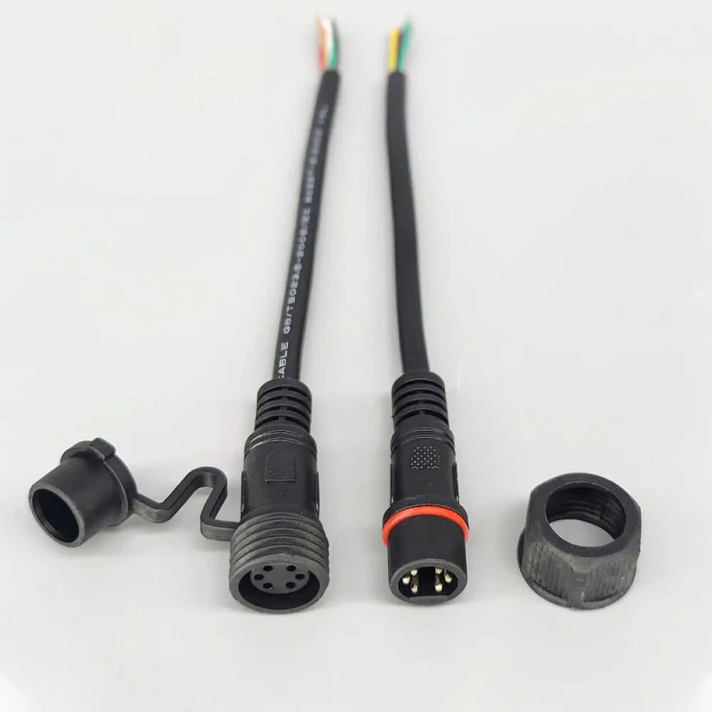 Industrial Electric Cable Plug For For Shangjiang Outdoor LED Lighting Waterproof Quick Connector Male Female Power Coupling