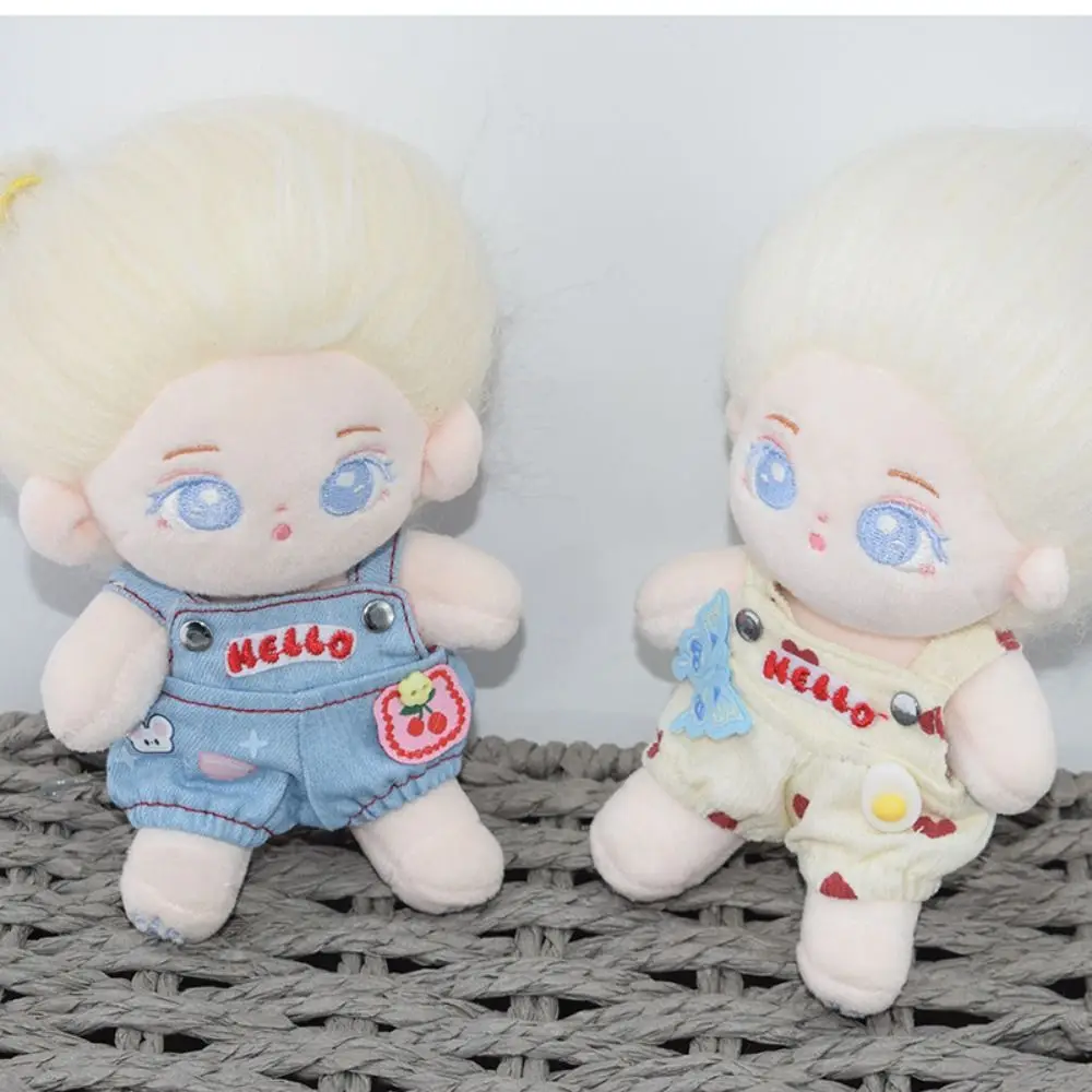 

Strap Pants 10cm Cotton Doll's Clothes Rabbit Sandwich Idol Plush Doll Clothes Pink DIY Dress Up 10CM Doll Clothing