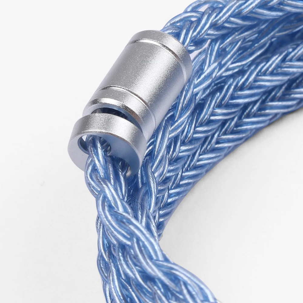 Tripowin Zonie 16 الأساسية الفضة مطلي كابل SPC سماعة كابل QDC MMCX 2 دبوس ل KZ ZS10 PRO C16 C12 BL03 #5