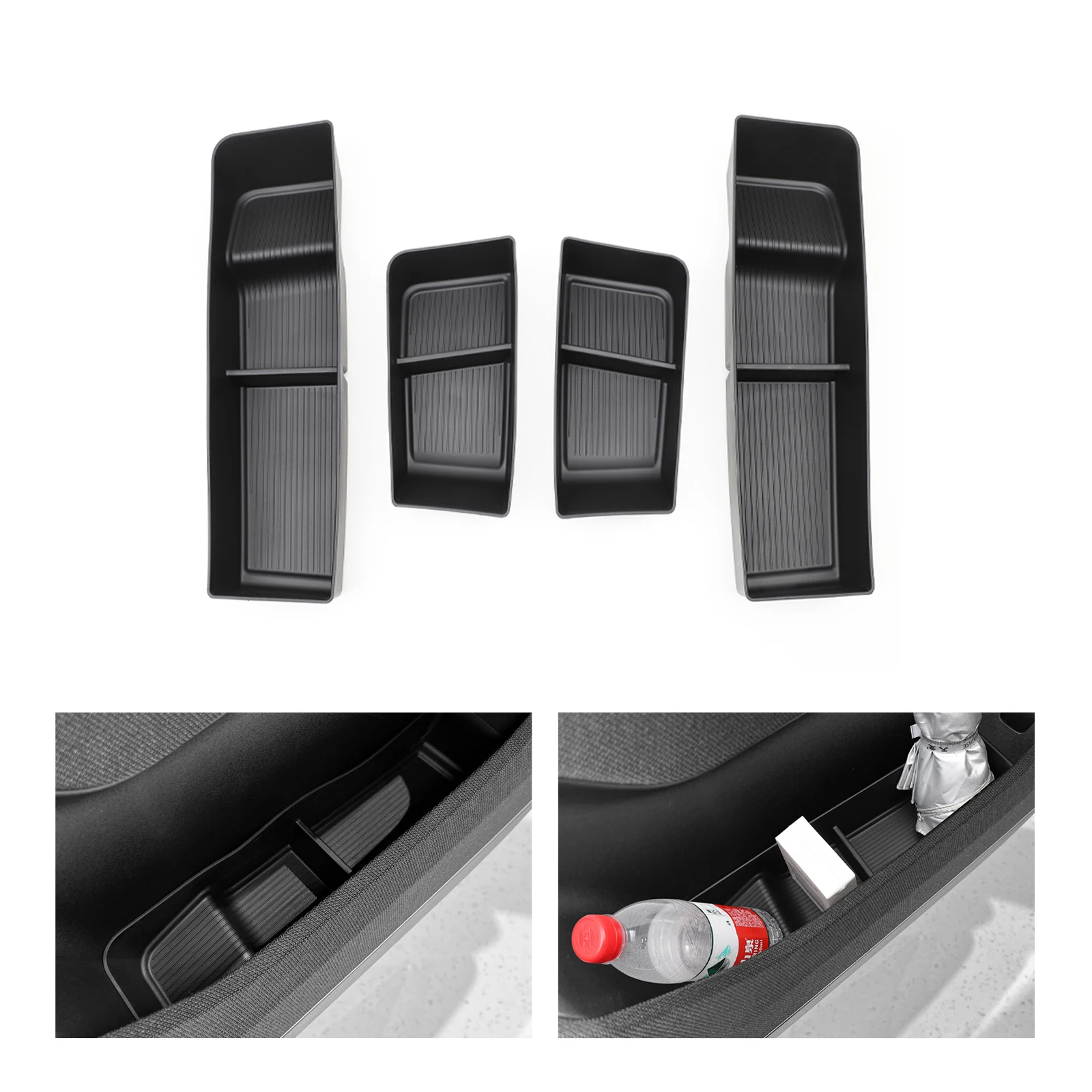 

for NIO EL6 ES6 2023 2024 Door Side Storage Box TPE Front Rear Door Handle Organizer Tidying Car Accessories