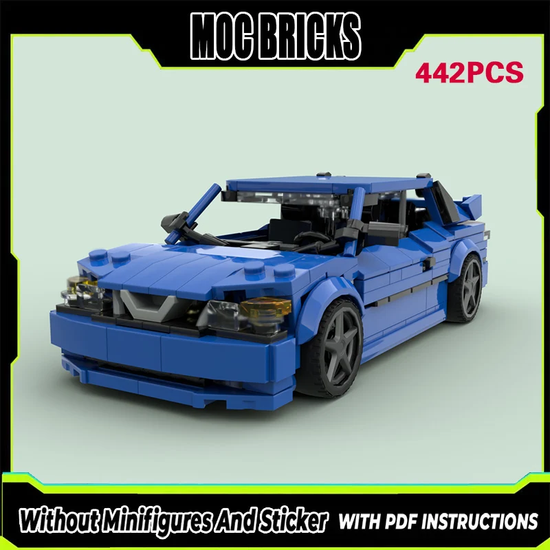 

Модель гоночного автомобиля Speed Racing Car MOC, конструктор из строительных блоков, 9-3 Viggen Coupe, модульная технология, подарки, праздничный набор для сборки, детские игрушки