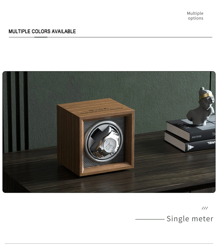 IBBETON Luxus-Uhrenbeweger aus Holz, High-End, 2 4, 6 Fächer, automatische Uhrenbox mit Mabuchi-Stummschaltungsmotor, Uhrenschrank, Uhrenaufbewahrung – Detail 21