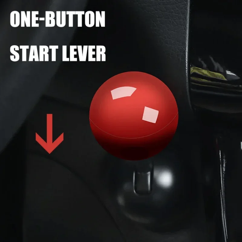 Car Engine Start Stop Button Joystick Full Metal Ball-bar Arcade Game Joystick Car One Button Start Lever