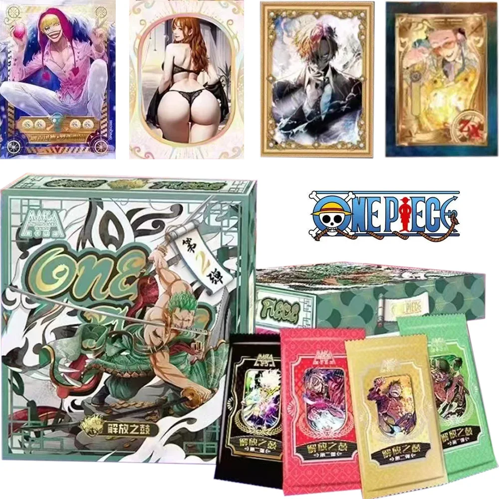 up-to-date MAIKA One Piece Card Straw Hat Luffy Zoro Nami Classic Anime Character collect Card And Family entertainment gift box