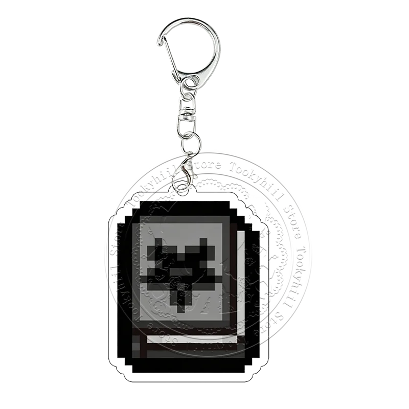 Pixel The Binding of Isaac Acryl-Schlüsselanhänger Book of Belial Samson Cain Taschenanhänger Cartoon-Spiel-Sammlung Cosplay-Schlüsselring – Detail 3