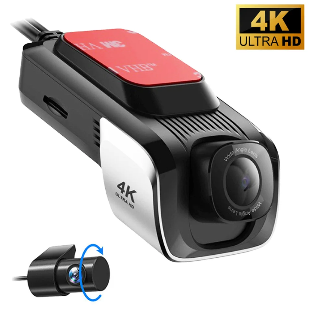 Neue DVR-Autokamera für die Frontscheibe, HD-Nachtsicht, Weitwinkel, 1080P 2K 4K UHD, Schwarzlicht, Vollfarb-Rückkamera, Loop-Aufnahme, 24-Stunden-Parküberwachung