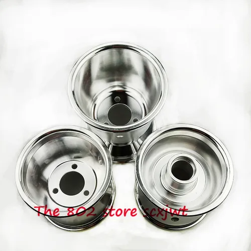 Kart-ruedas delanteras de aleación de aluminio para coche, 10x4,50-5, 130mm o 11x7,10-5, 180mm, cubo de rueda trasera de 5 pulgadas, 4 ruedas