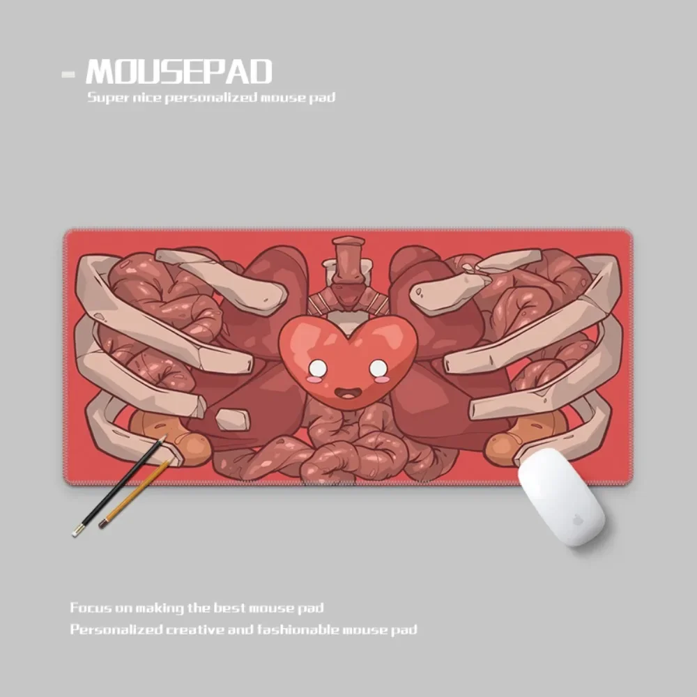 Anatomie Hart Muismat Natuurlijk Rubber 5mm Dikte Oversize Glad FPS E-sport Aangepaste Gaming Bureau Mat Huishoudelijke Mat
