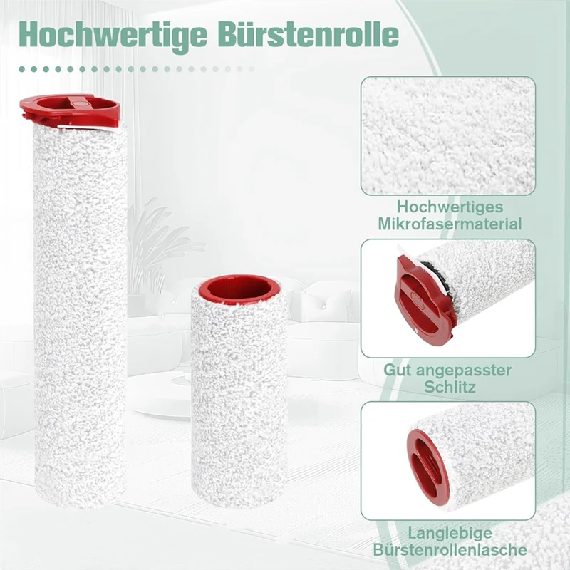 ABUS-Replacement Brush Roller And Hepa Filters Set For Roborock Dyad Pro/Dyad Pro Combo Smart Wireless Wet Dry Vacuum Cleaner