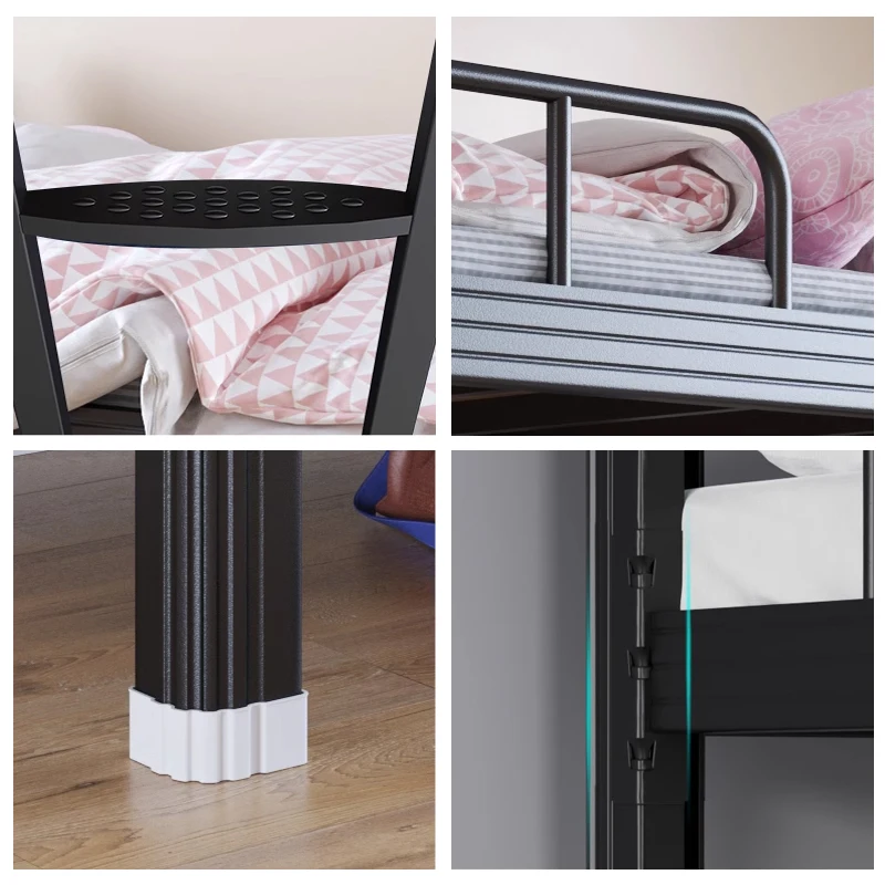 أثاث غرفة نوم سرير للكبار سرير بطابقين شقة مزدوجة علوي Oem Odm الشركة المصنعة سرير كوين كينج بطابقين