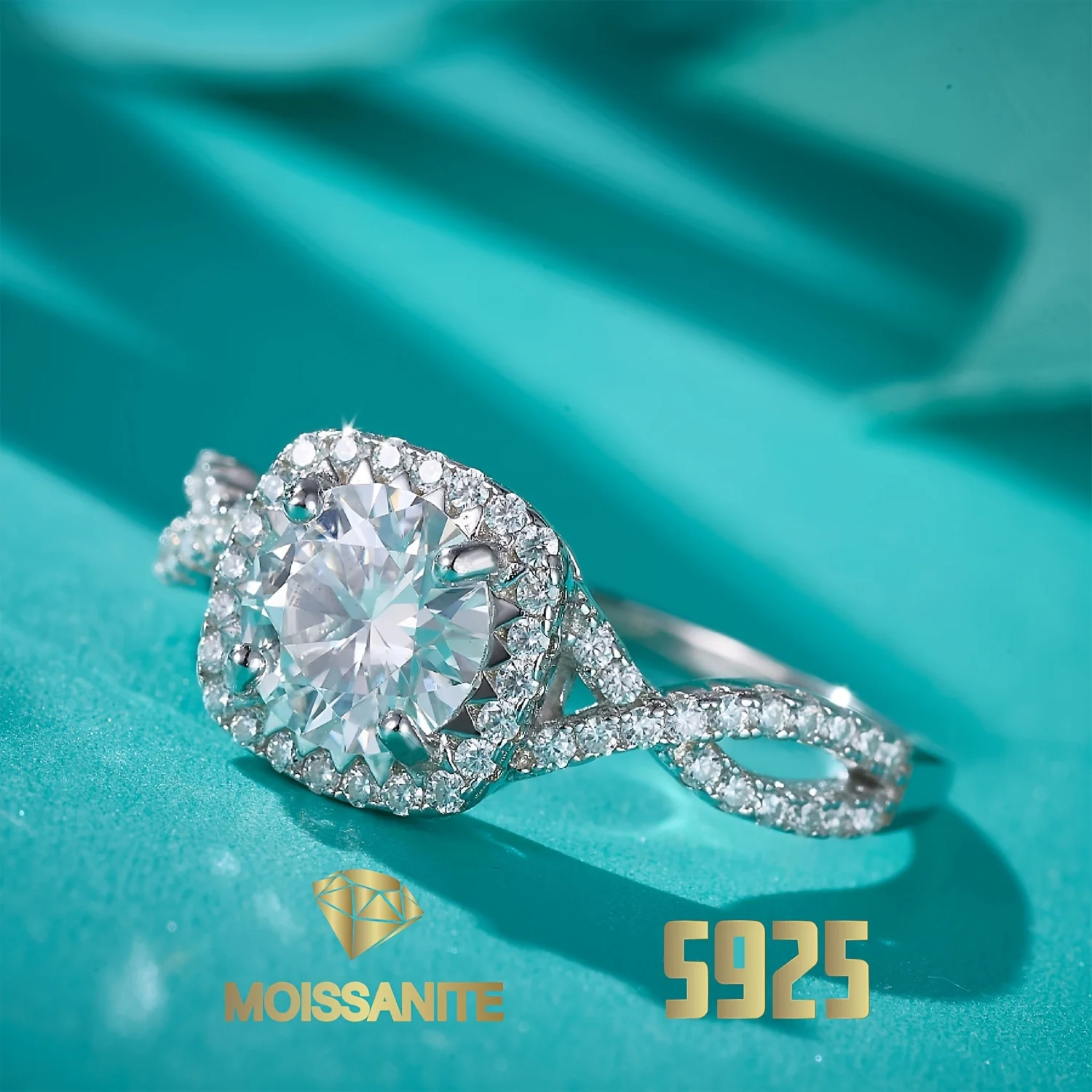 

D Color VVS Moissanite Ring 925 Sterling Silver Rings for Women with Gra Certificate Eternity Fashion Jewelry New 2025