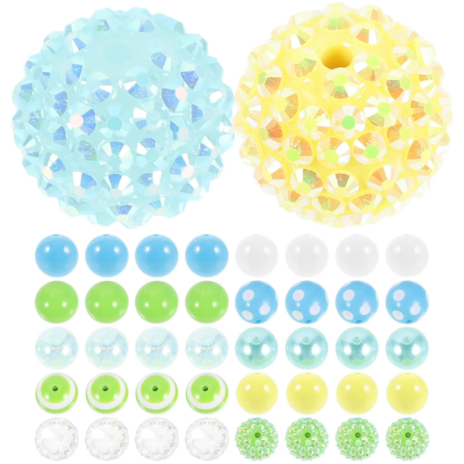 

50 шт. бусин для дизайна ручек, изысканные легкие наборы для рукоделия, яркие цветные разделительные бусины для создания украшений своими руками