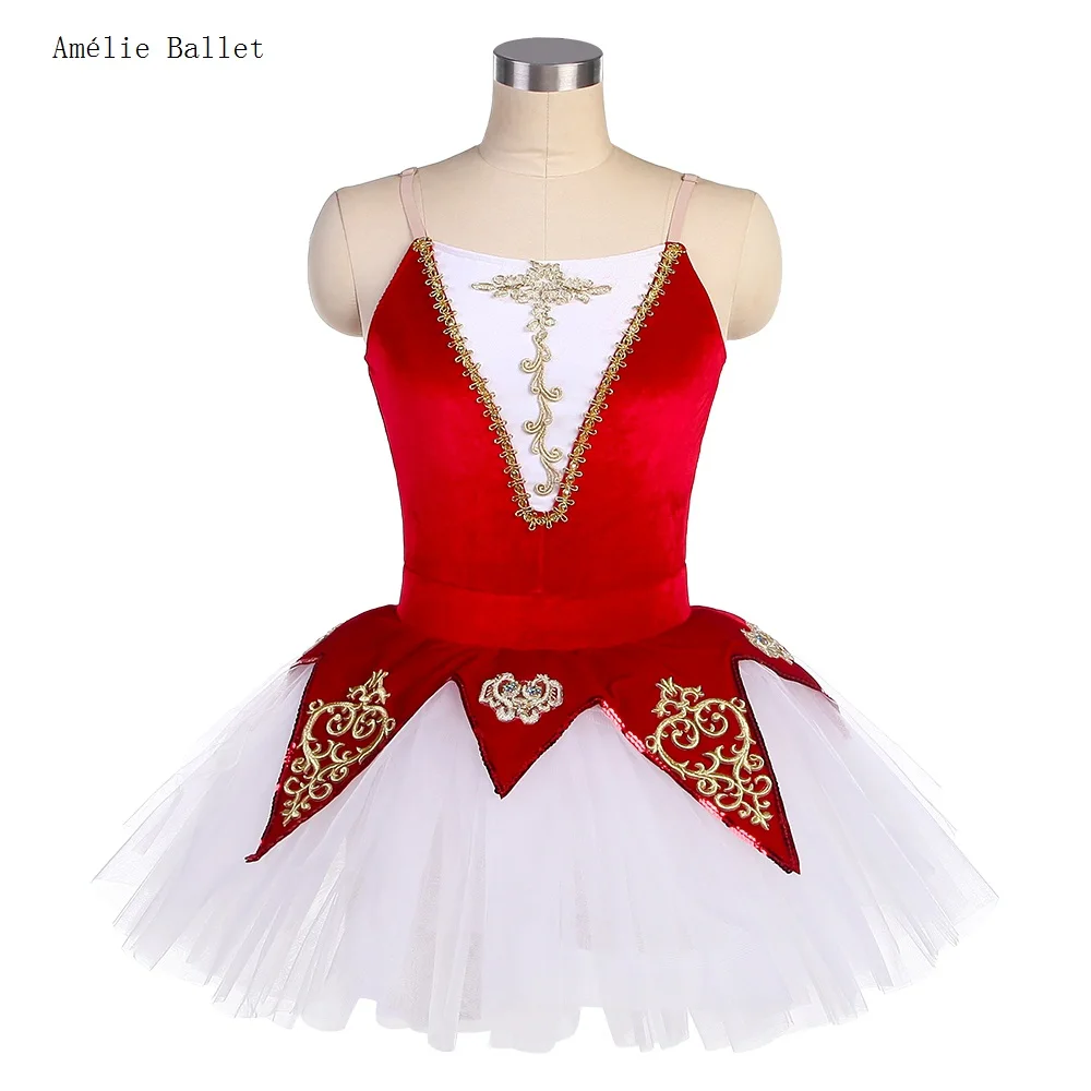 22515-red-velvet-bodice-with-white-puffy-tutu-skirt-for-adult-girls-stage-performance-dance-wear-ballerina-dance-costumes