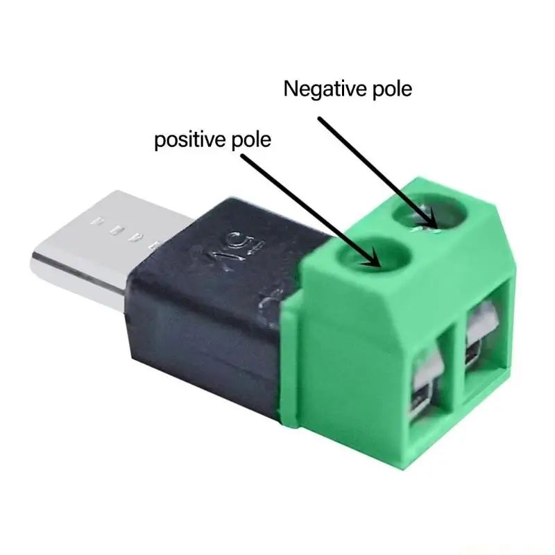 M5TD Replaceable Type C Male Adapter OTG Terminal Easy Assembly for Customs USB Cord