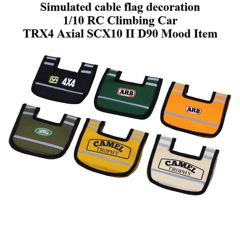 

Decorative Cable Flag Ornament Universal Fit 1/10 RC Crawler TRX4 Axial SCX10 II D90 Car Scene Beautify Spare Fittings