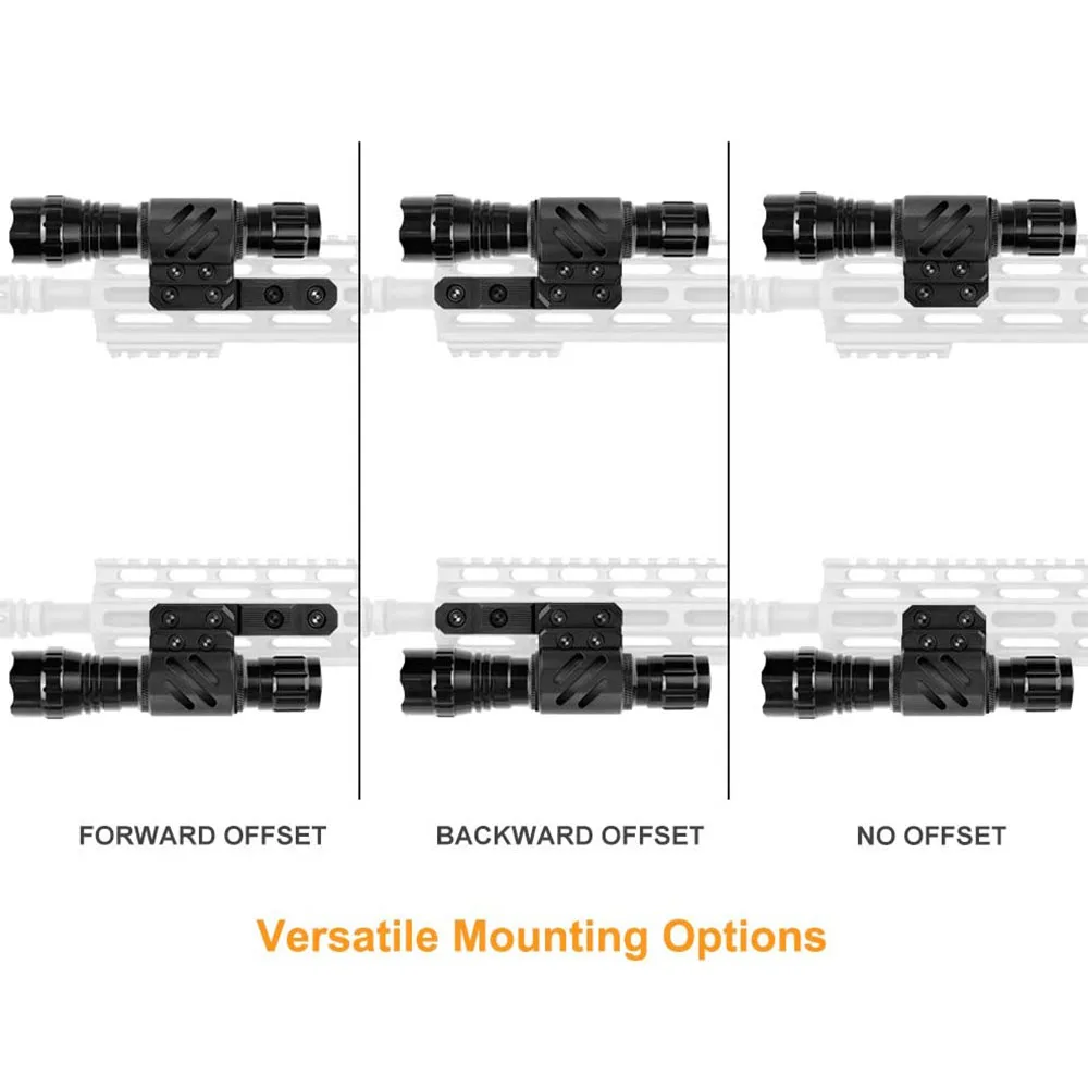 Supporto per torcia Offset M-Lok supporto per staffa per torcia tattica per guida Picatinny da 20mm sistema M-Lok accessori per la caccia
