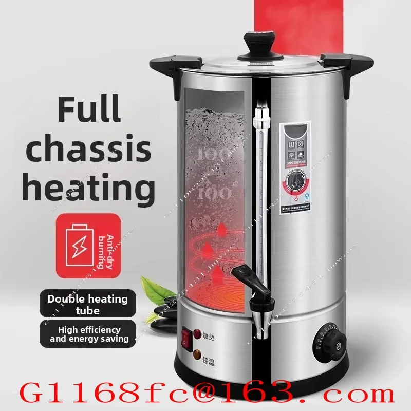 304 Stainless Steel Double-layer Electric Heating Water Bucket, Large Capacity Milk Tea Heating and Insulation Bucket