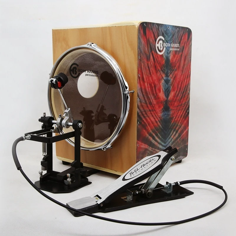 Electro Acoustic Cajon Box Drum With Built In Pickup Preamp Thickened European Large Size Djembe Combo Percussion Instrument