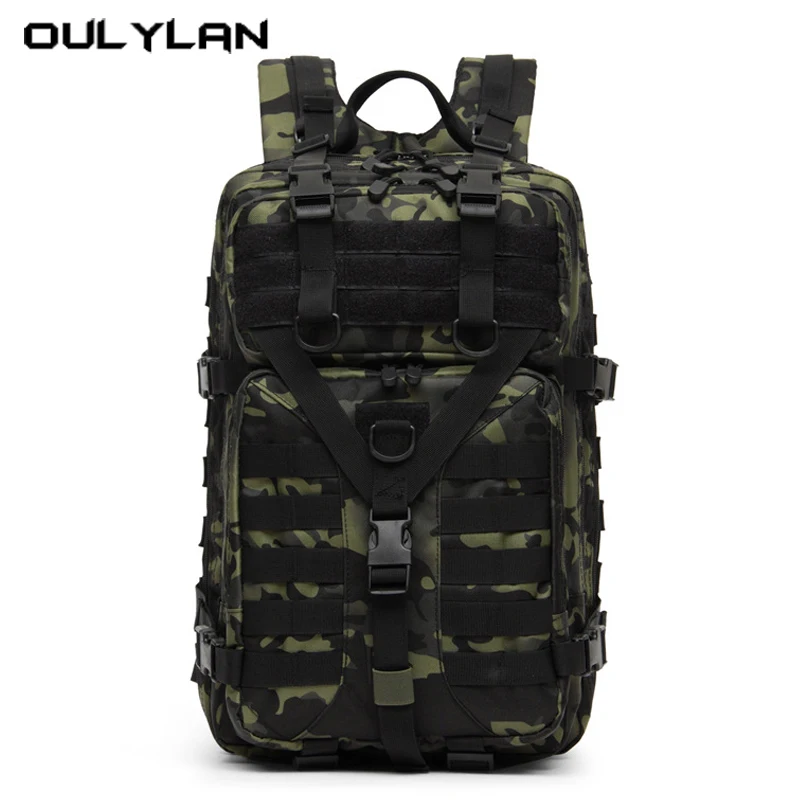 2024 New Men Tactical Backpack 36-55L Capacity Waterproof Outdoor Sports Bag Hiking Camping Hunting Backpack Bags For Men