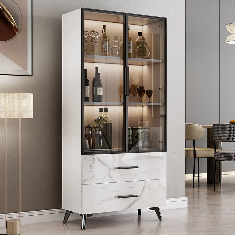

Nordic Partitions Bar Cabinet Multifunctional Designer Standing Wine Cabinet Luxury Storage Mobile Repisa Furniture For Room