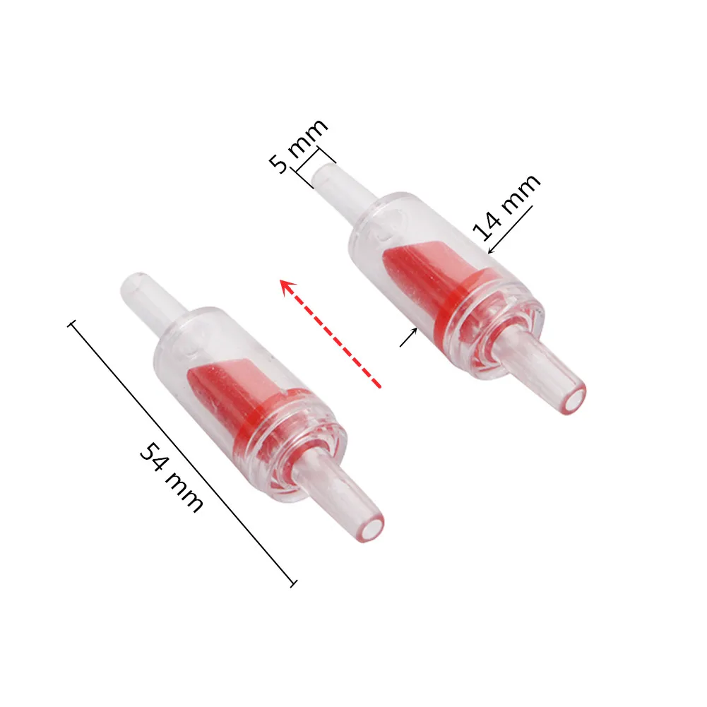 2/5/10pcs Aquarium Check Valve For Air Pump One Way Non-Return Accessories for Fish Tank 4mm AirLine Tube CO2 System Wholesale
