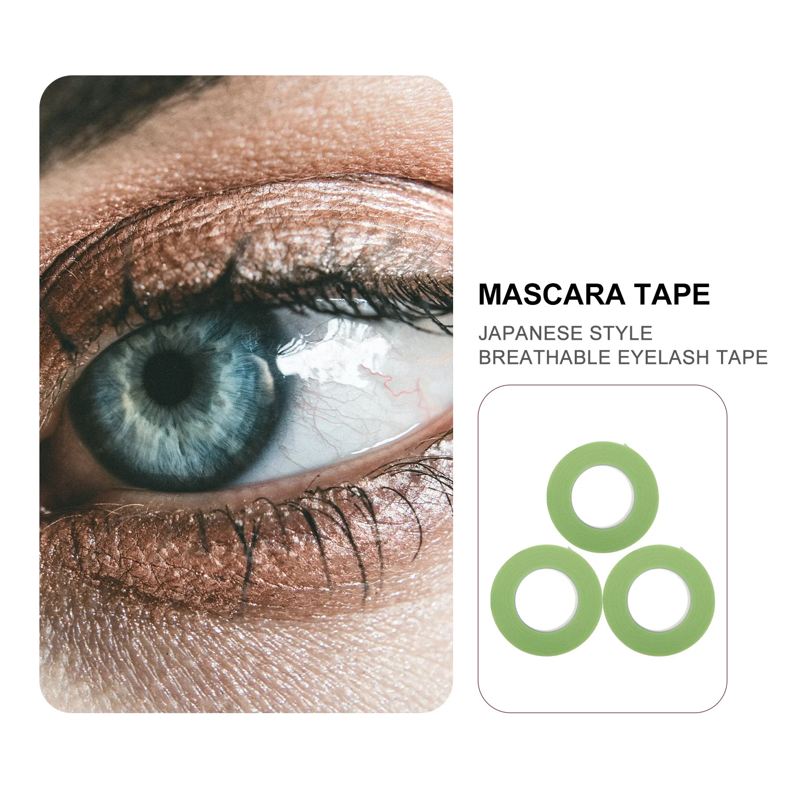เทปกาวต่อขนตา 3 ชิ้น ระบายอากาศได้ดี อ่อนโยนต่อผิว ใช้สำหรับแยกขนตา อุปกรณ์แต่งหน้า