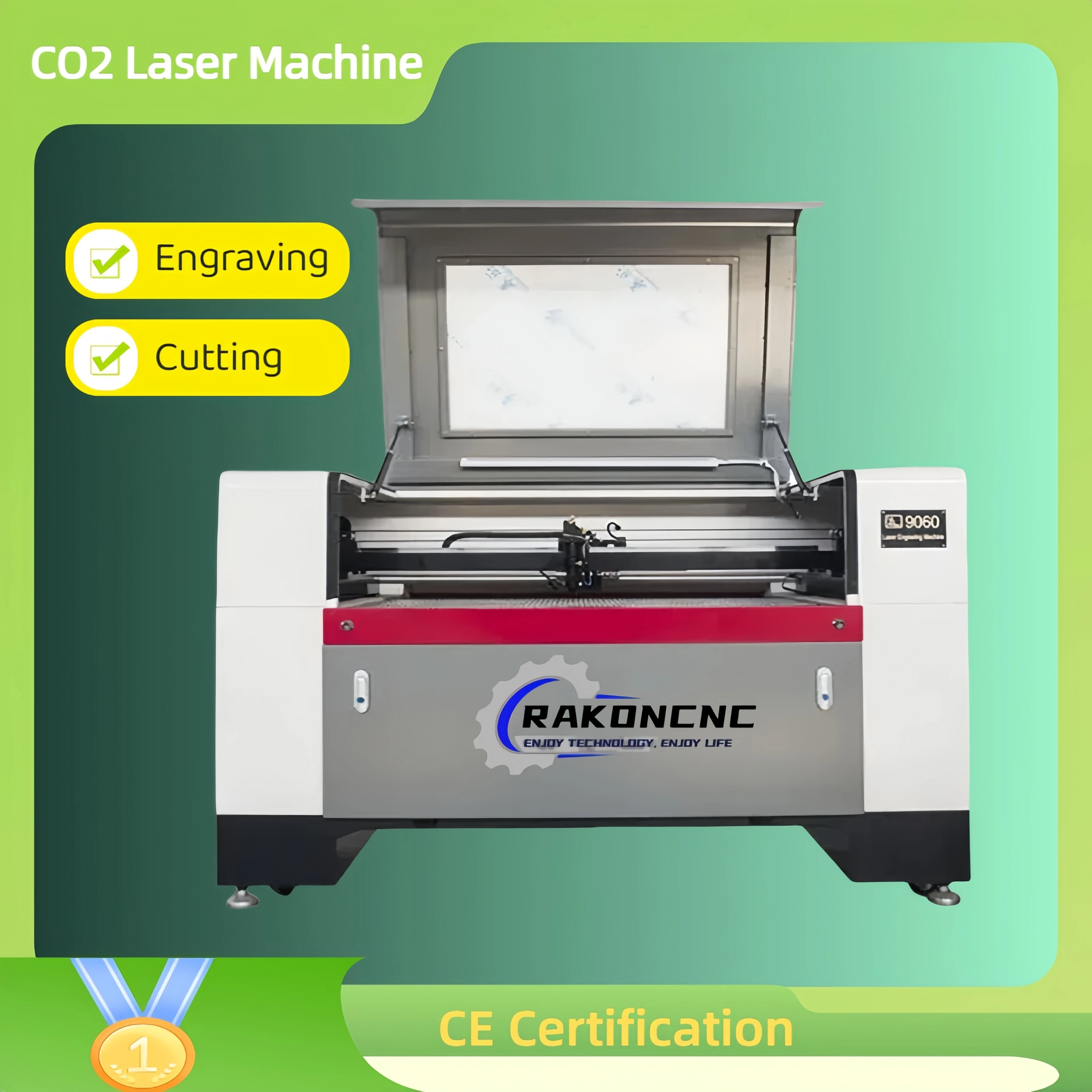 

RC1390 Гравер для акриловой древесины, МДФ, высокоскоростные станки для лазерной резки CO2 1390, высокая эффективность