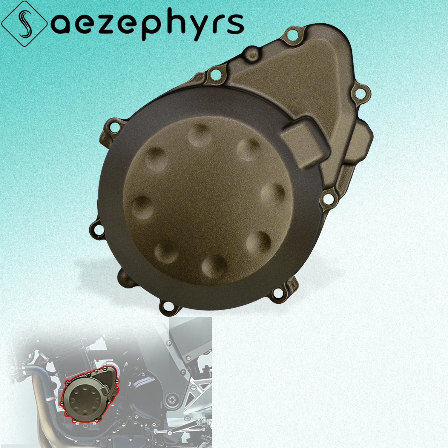 

Motorcycle Accessories Left Engine Stator Crankcase Cover Generator Protector Guard For Kawasaki Z750S 2005-2006