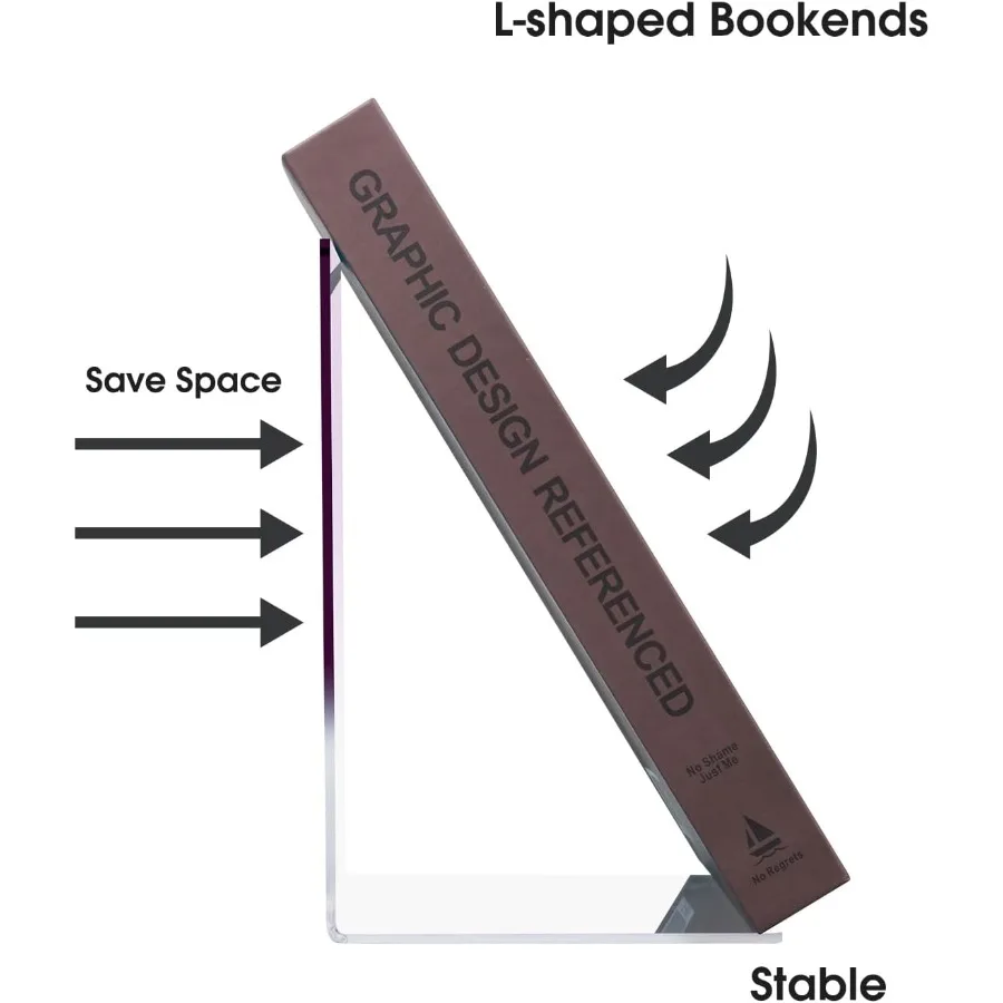 نهايات الكتاب من الأكريليك نهايات الكتاب الواضحة للأرفف منظم الكتب المكتبي حامل الكتب حامل الكتب للكتب الثقيلة والأقراص المضغوطة فيديو Gam #5