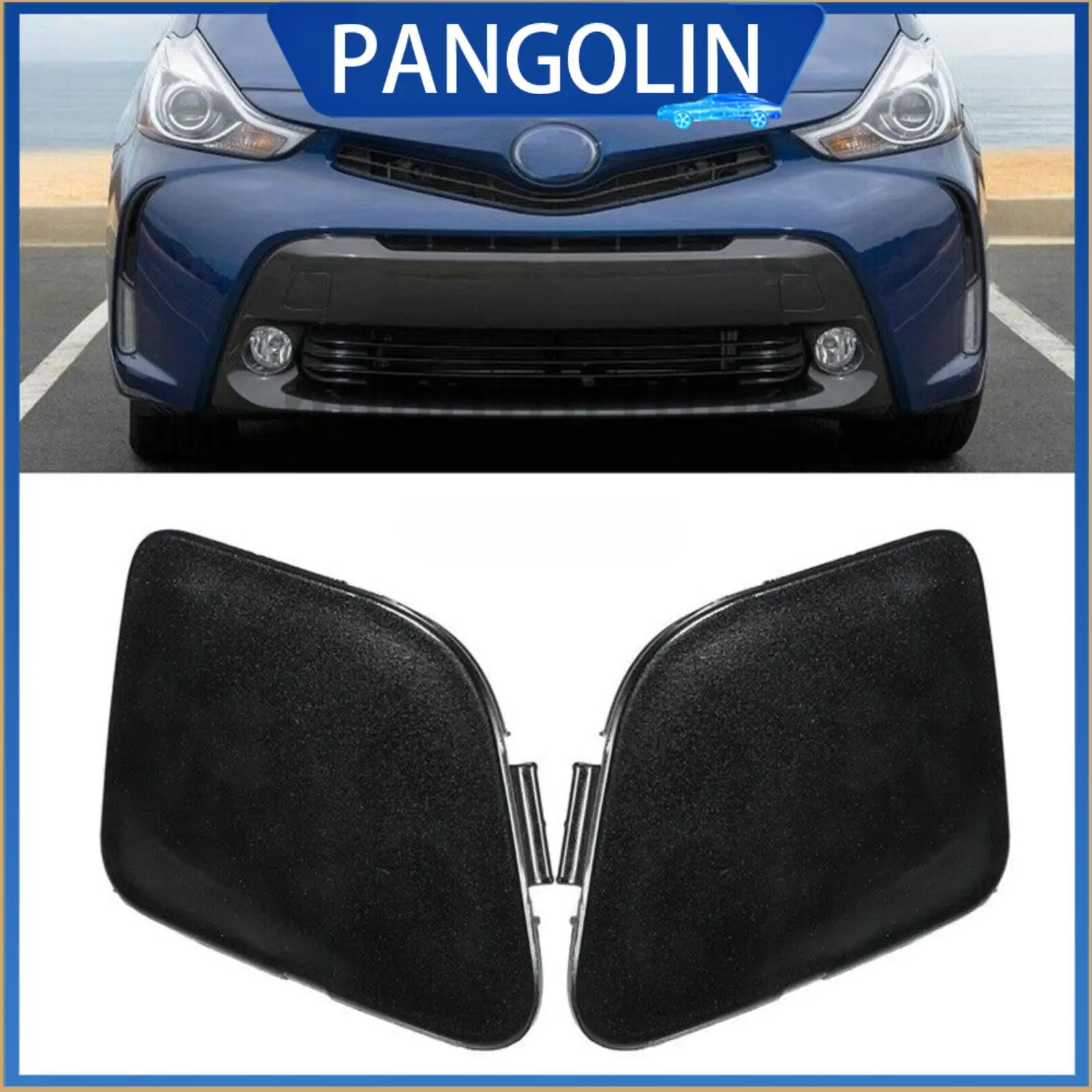 

PANGOLIN кронштейн буксировочной проушины, крышка крючка для PANGOLIN, 2 шт., передняя левая и правая Toyota Prius V 2014-2017 52127-47060 52128-47040