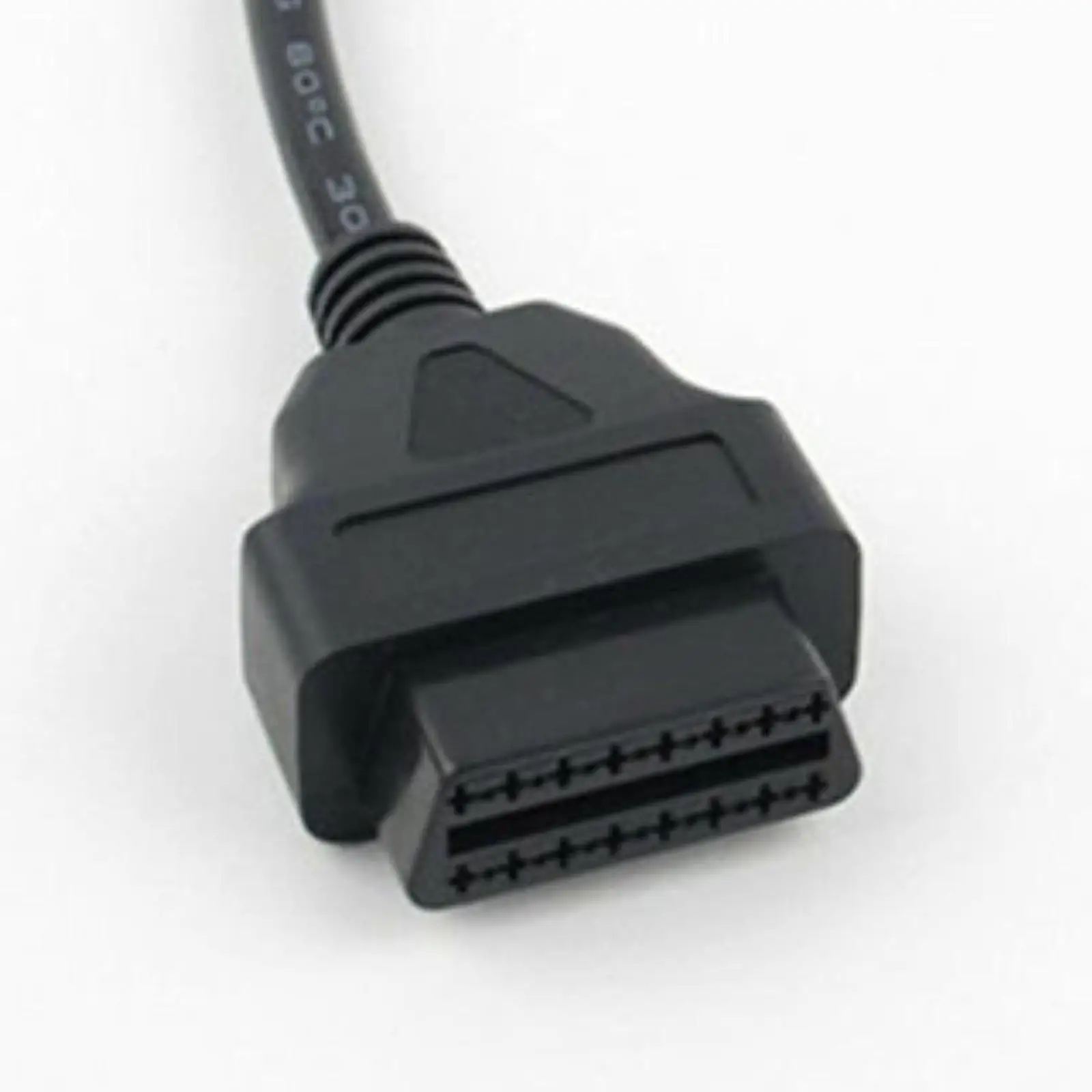 Auto Car Motorcycle Accessories OBD2 Extension Cable 16 Pin Power Adapter PP Material for Repairs