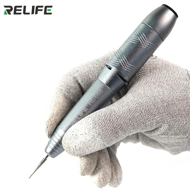 RELIFE RL-068 Electric Adjustment Grinding Pen for Mobile Phone CPU Repair Cutting Tool Mini Grinding Polishing Pen Machine Kit