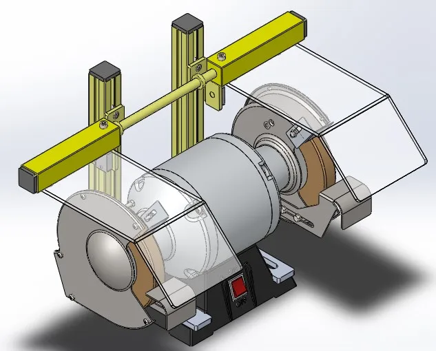 NEW Bench Grinder Machine Guard Pedestal Grinder Safety Guard