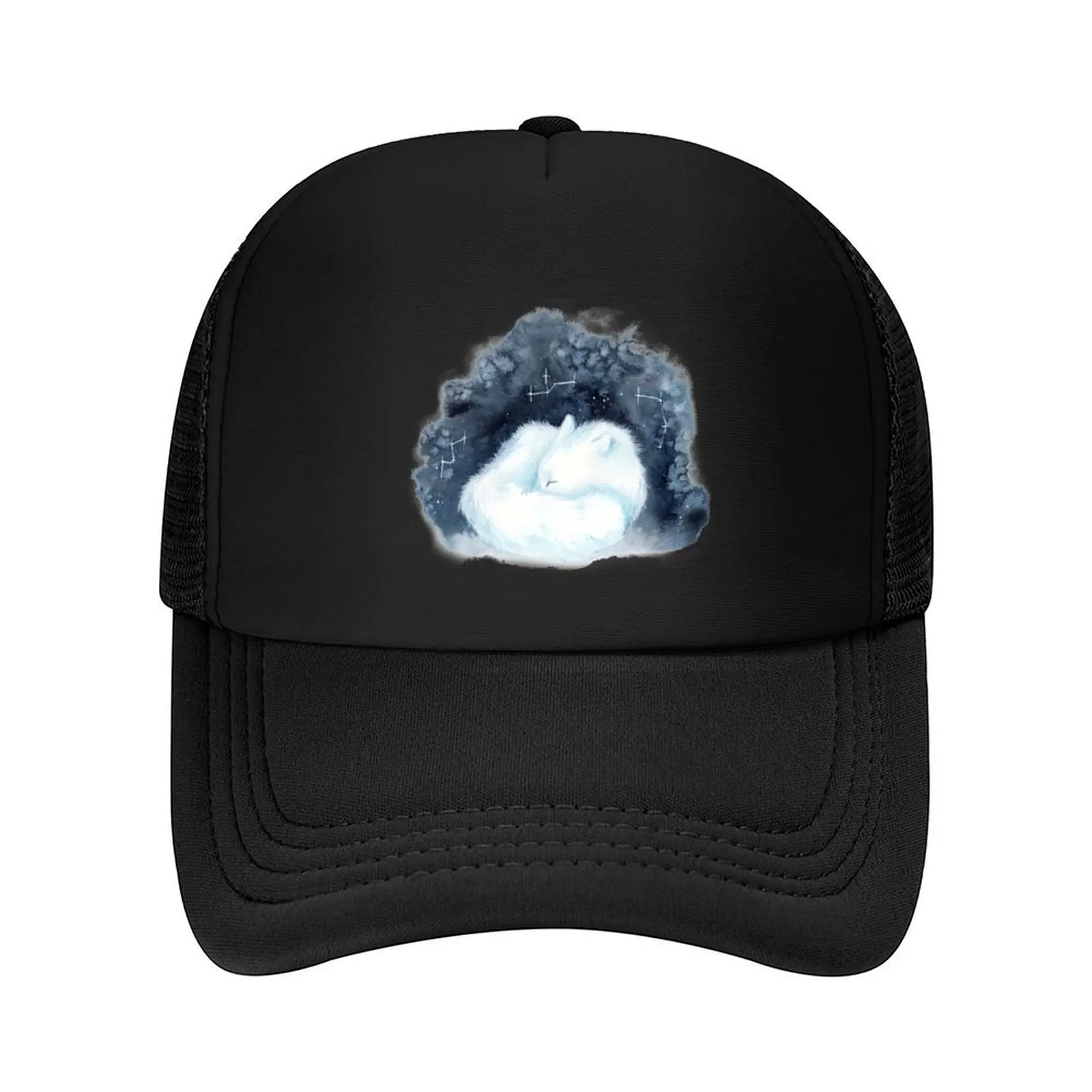 

Cosmos Arctic fox Baseball Cap Gentleman Hat Christmas Hat Beach Sports Cap Women Hats Men's