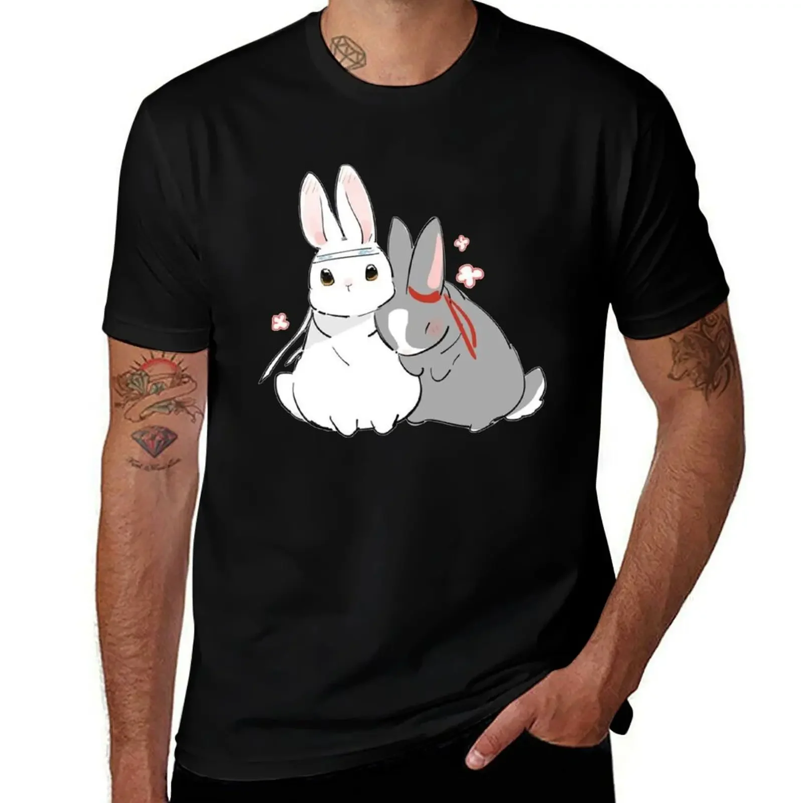UNTAMED.MDZS.WANGXIAN.BUNNIES T-Shirt cotton graphic tees tees anime mens t shirt